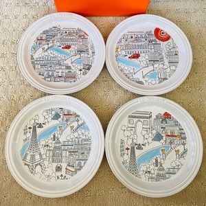 Le Creuset Paris Collection Plates Set of 4